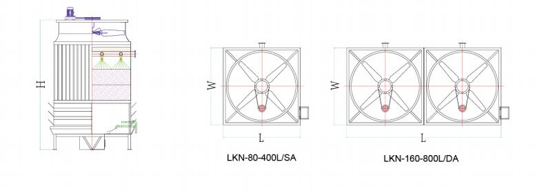 Linko LKN Series Counter Square Flow Cooling Tower