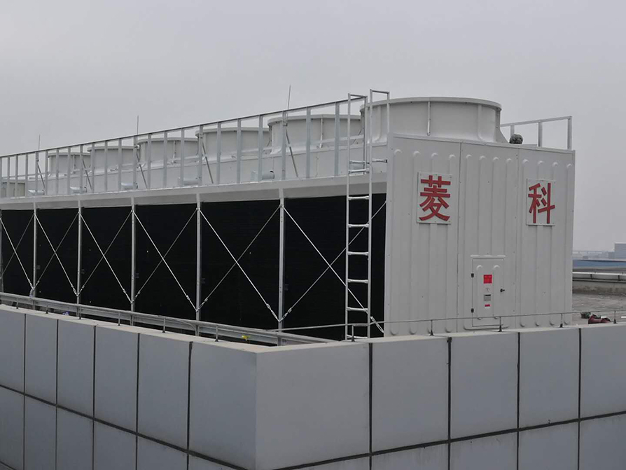 CTI Certified Square Cross Flow FRP Modules Cooling Tower