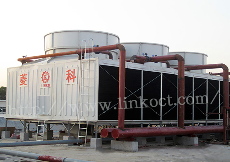 CTI Certified Square Cross Flow FRP Modules Cooling Tower 